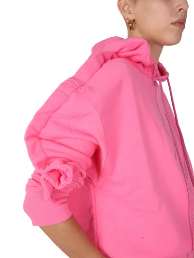 Ambush Logo Cotton Hoodie In Pink