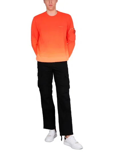 Premiata Nilo Sweatshirt In Orange Cotton In Orange