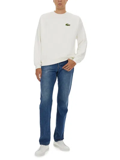 Lacoste Sweatshirt With Logo In White
