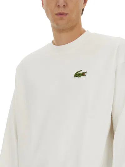 Lacoste Sweatshirt With Logo In White