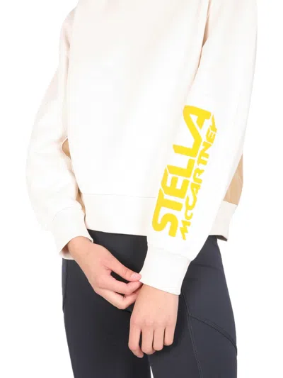 Stella Mccartney Sweatshirt With Logo In Neutral