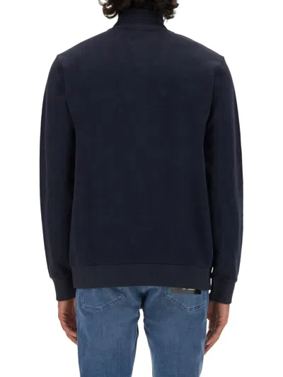 Hugo Boss Boss Sweatshirt With Logo In Blue