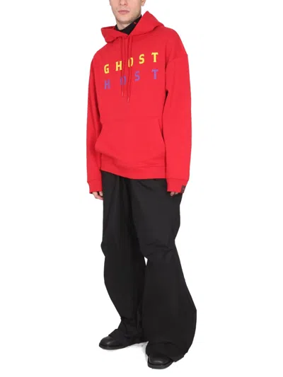 Raf Simons Ghost Print Cotton Hoodie