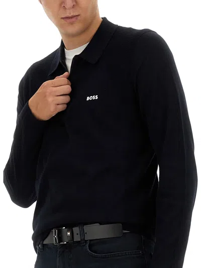 Hugo Boss Zip-up Sweatshirt In Black