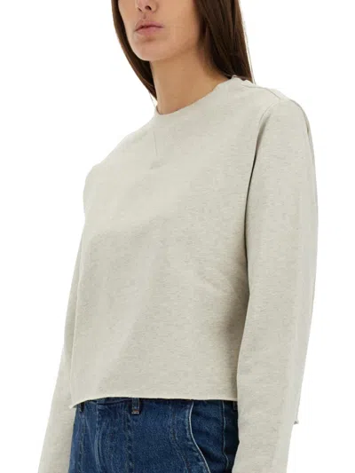 Apc A.p.c. Sweatshirt With Logo In Gray