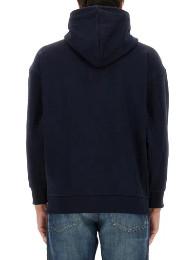 Hugo Boss Boss Sweatshirt With Logo In Blue