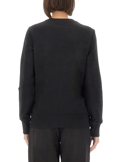 Versace Jeans Couture Barocco Logo-print Sweatshirt In Black