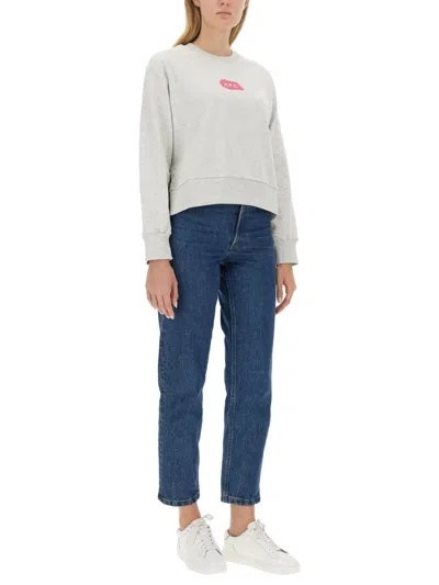 Apc A.p.c. Sweatshirt With Logo In Multi