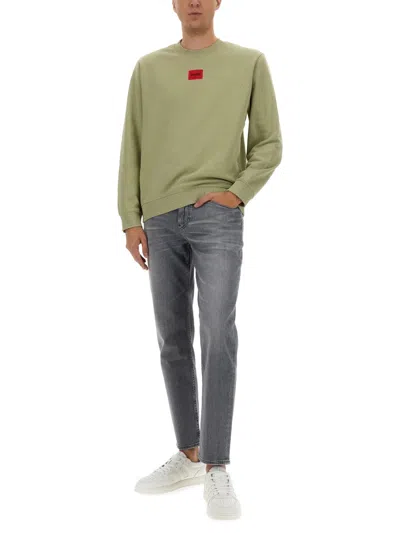 Hugo Boss Logo-patch Cotton Sweatshirt