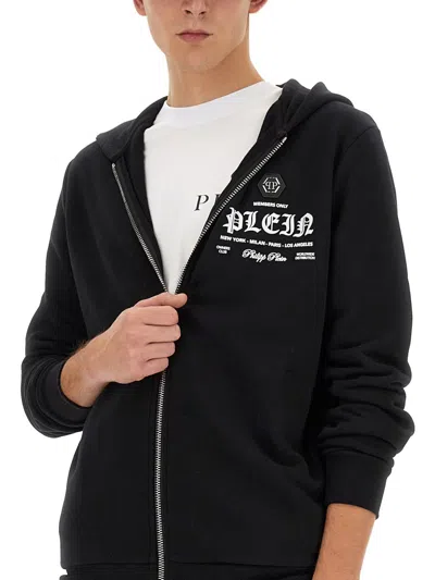 Philipp Plein Men's Sweatshirt With Logo In Black