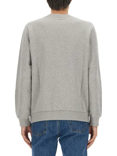 Apc A.p.c. Sweatshirt With Logo In Gray