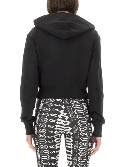 Versace Jeans Couture Sweatshirt With Logo In Black