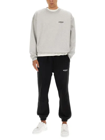 Represent Sweatshirt With Logo In Gray