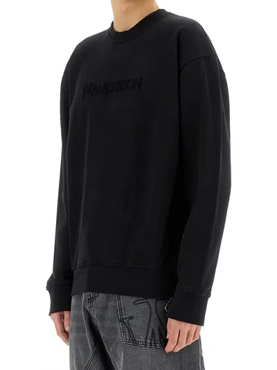 Jw Anderson Men Sweatshirt With Logo In Black