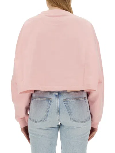 Marni Sweatshirt With Logo In Pink