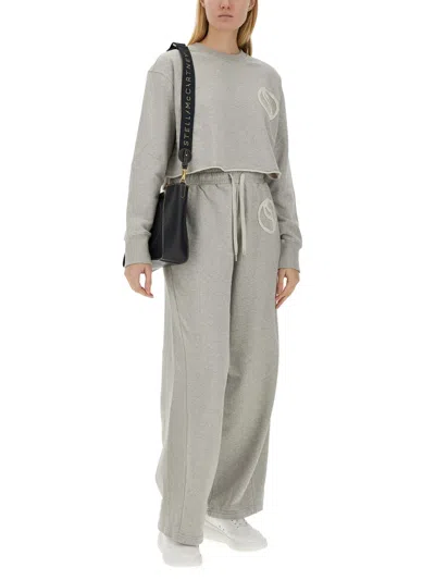 Stella Mccartney Women's Sweatshirt With Logo In Gray