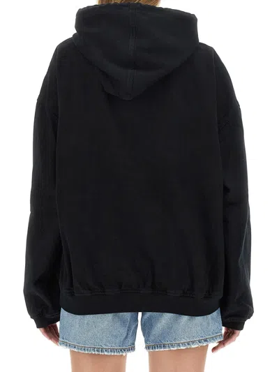 Alexander Wang Women Sweatshirt With Logo In Black