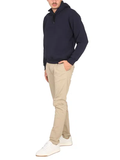 Aspesi Sweatshirt With Logo And Hood In Black