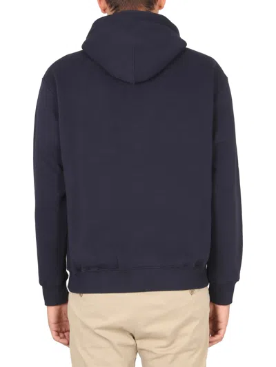 Aspesi Sweatshirt With Logo And Hood In Black
