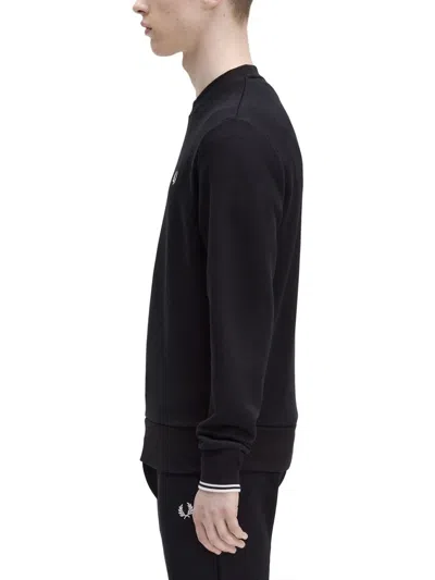 Fred Perry Printed Duchesse Mini Skirt With Pleats In Black
