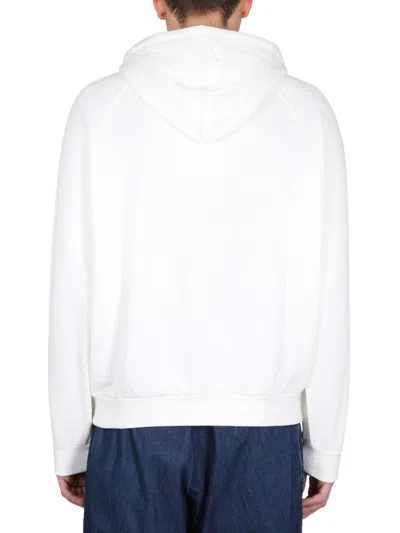 Sunnei Sweatshirt With Logo Embroidery In White
