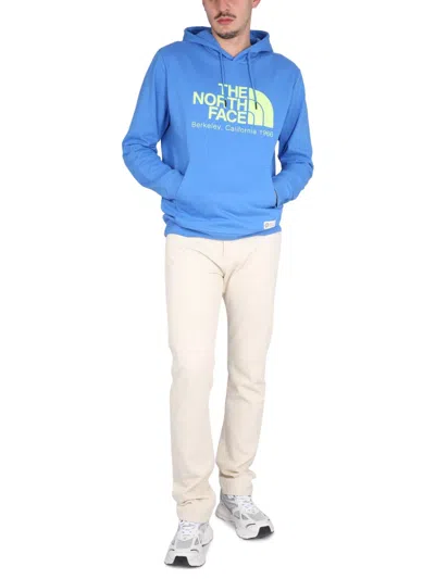 The North Face Sweatshirt With Logo Embroidery In Blue