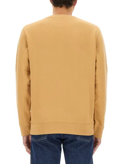Maison Kitsuné Sweatshirt With Logo Patch In Brown