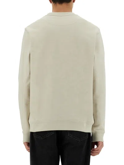 Belstaff Logo Patch Crew Neck Sweater In Neutral