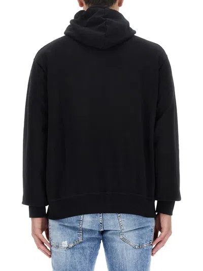 Dsquared2 Sweatshirt With Logo Print In Black