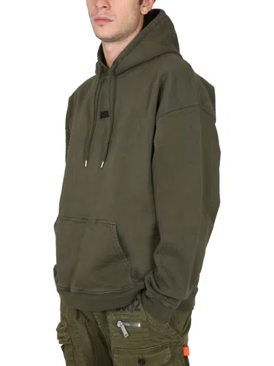 Dsquared2 Dsquared Men Sweatshirt With Mini Logo In Green