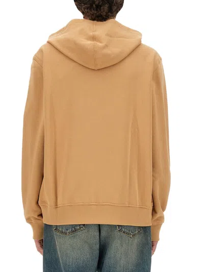 Etro Sweatshirt With Pegasus Embroidery In Orange