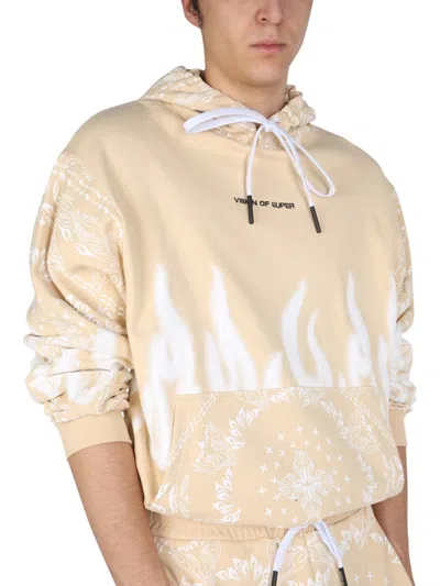 Vision Of Super Sweatshirt With Paisley Pattern In Pink