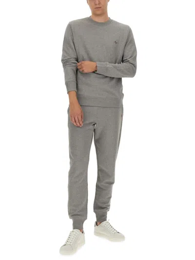 Ps By Paul Smith Ps Paul Smith Zebra Logo Sweatshirt With Zebra Logo In Gray
