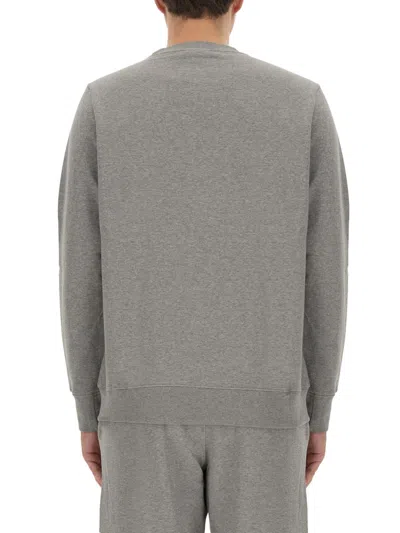 Ps By Paul Smith Ps Paul Smith Zebra Logo Sweatshirt With Zebra Logo In Gray