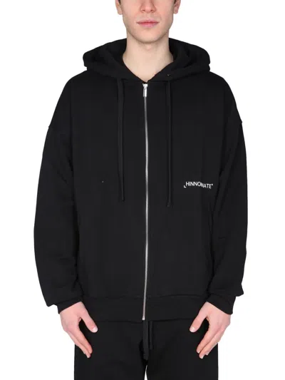 Hinnominate Zip Hooded Sweatshirt In Black