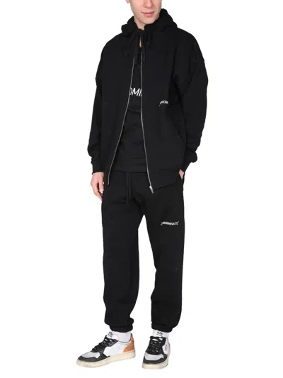 Hinnominate Zip Hooded Sweatshirt In Black
