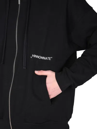 Hinnominate Zip Hooded Sweatshirt In Black