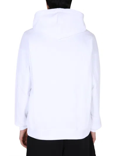 Moschino Sweatshirt With Zip In White