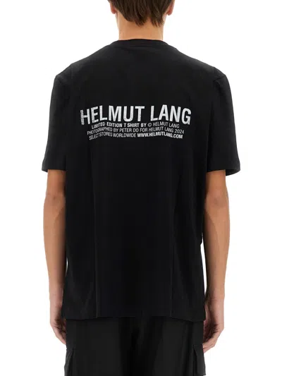 Helmut Lang Overpass Postcard Tee In Black