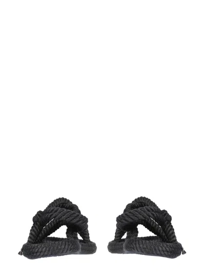 Bohonomad Womens Black Fabric Sandals