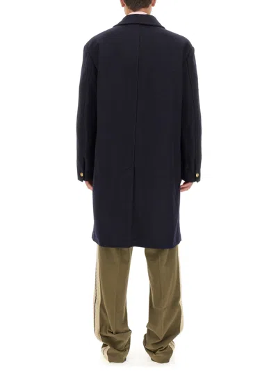 Palm Angels Tailored Coat In Blue