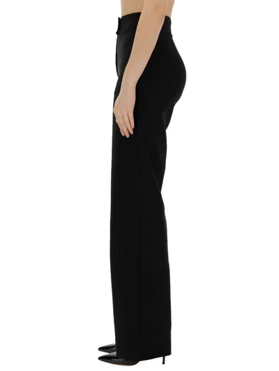 Genny High Waist Wide Leg Trousers In Black
