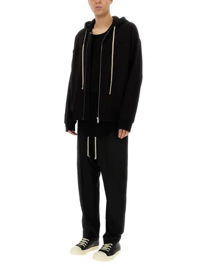 Rick Owens Racerback Cotton Top With Modern Silhouette In Black
