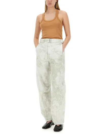 Lemaire Ribbed Cotton Tank Top In Nude