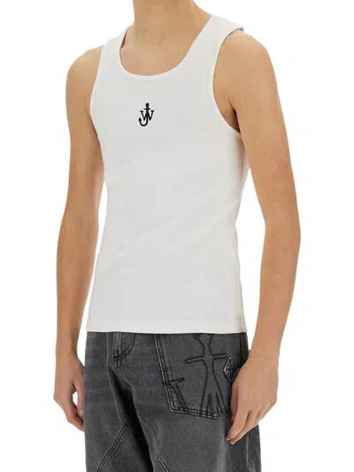 Jw Anderson Tank Top With Logo In White