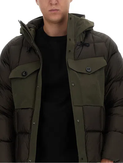 Ten C Jacket Hooded Quilted Pockets Sleeves Fit