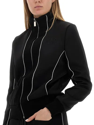 Off-white Jacket High Collar Contrast Piping In Black