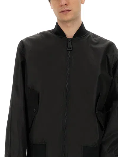 Versace Jeans Couture Technical Fabric Jacket In Black