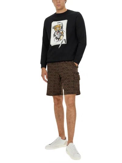Moschino Teddy Sweatshirt In Black
