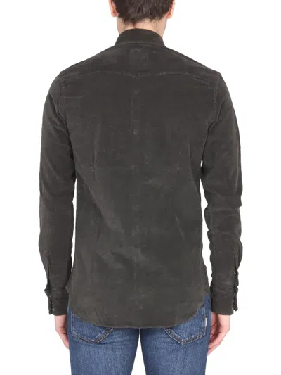 Pt Torino Western Shirt Featuring Chest Pockets In Brown